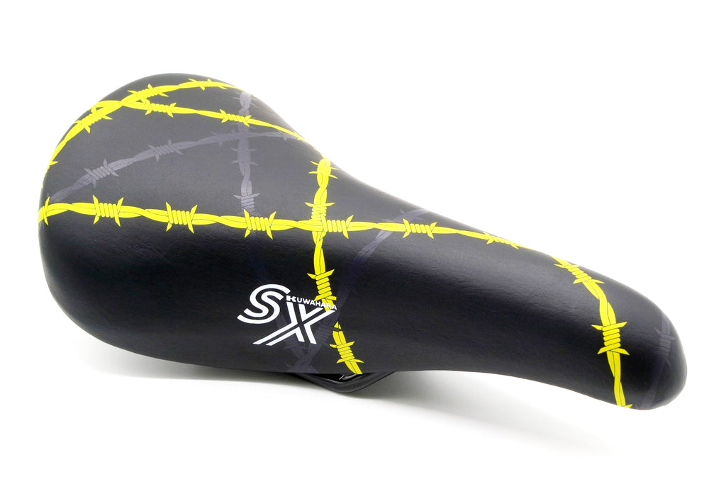 KUWAHARA SX SADDLE BARBED WIRE (BLACK/YELLOW） – BICYCLE STUDIO