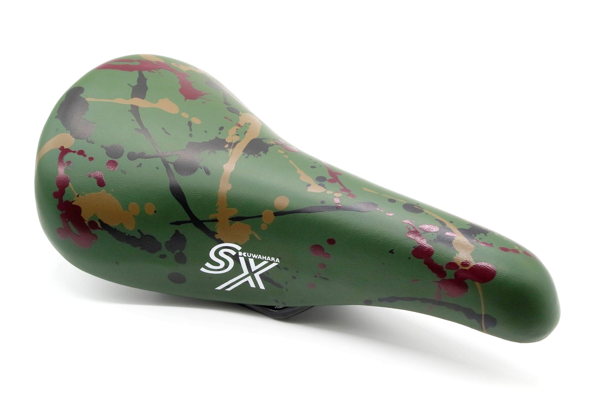 KUWAHARA SX SADDLE SPLATTER (OLIVE DRAB) – BICYCLE STUDIO MOVEMENT