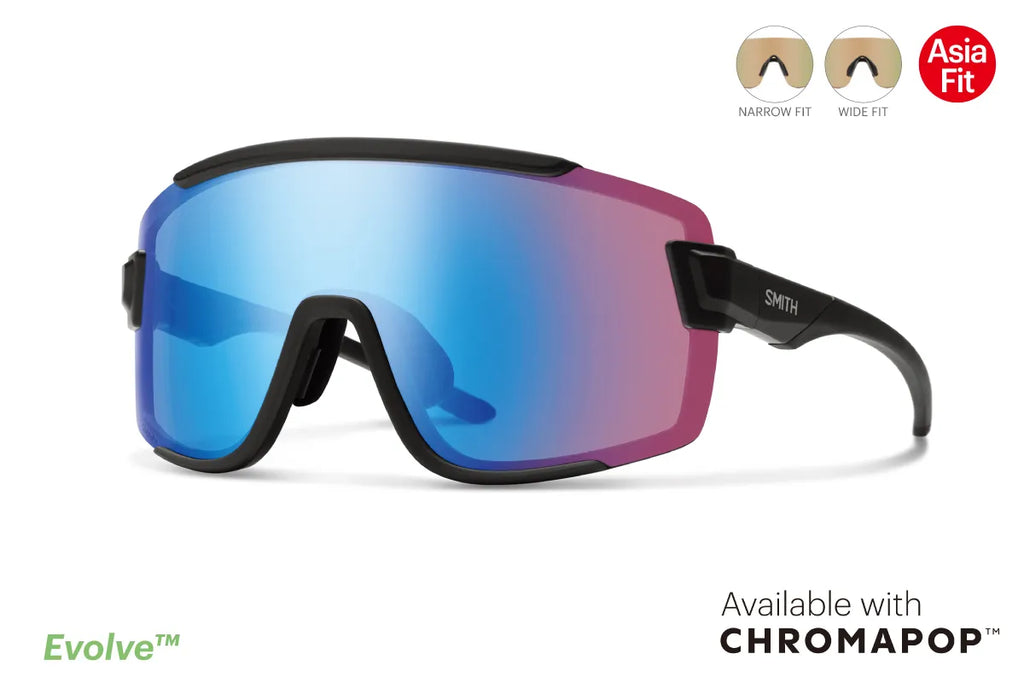 SMITH WILDCAT Matte Black (CP Low Light Rose Blue Mirror