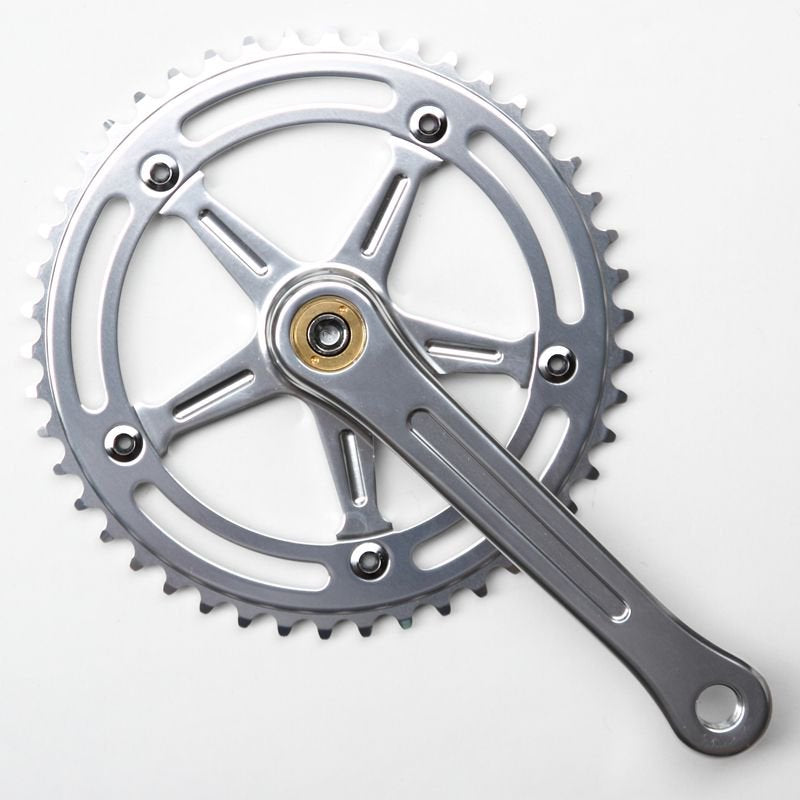 RMC TRACK CRANK SET (ALL SILVER)