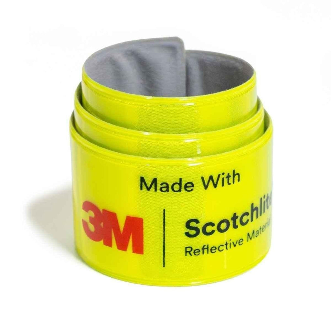3M REFLECTOR ANKLE BAND (YELLOW/RED LOGO) – BICYCLE STUDIO MOVEMENT