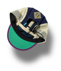 P.S.C Cap "Cycling" (Dark Navy / Teal /Purple)