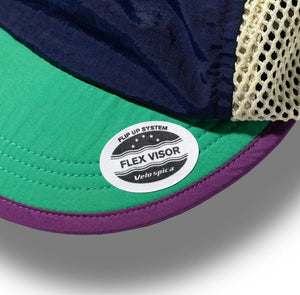 P.S.C Cap "Cycling" (Dark Navy / Teal /Purple)