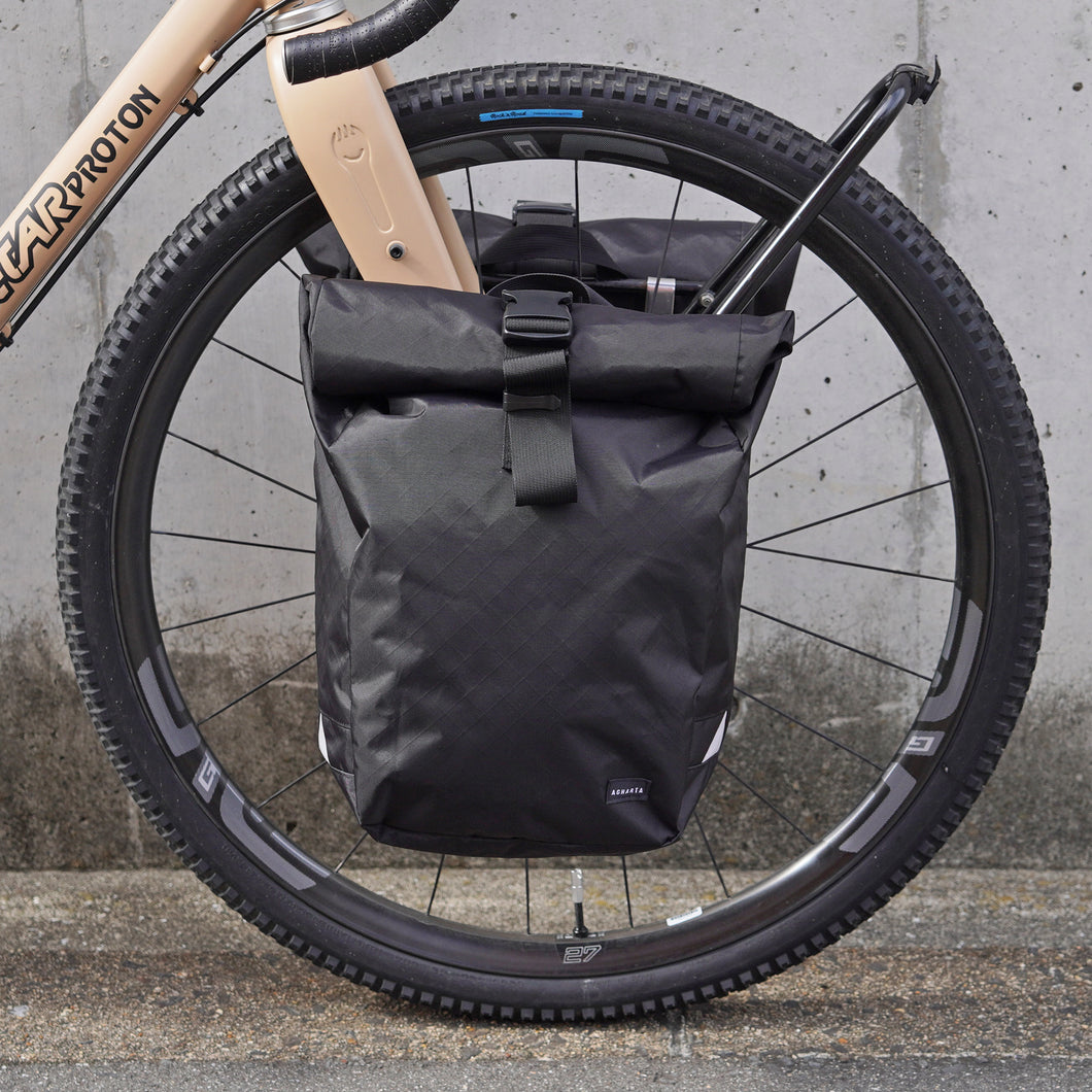 ROLLTOP PANNIER BAG SET (ECOPAK / BLACK)