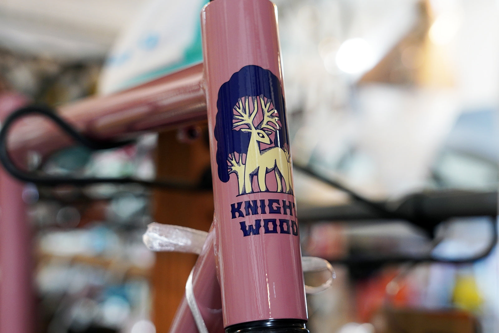 RUNE Knightwood Frame Set (Salmon Rose) – BICYCLE STUDIO MOVEMENT