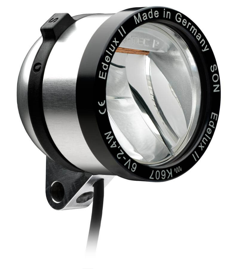 SON NABENDYNAMO Edelux II LED LIGHT (SILVER) – BICYCLE STUDIO MOVEMENT