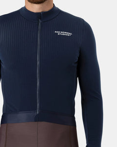 Men's Essential Long Sleeve Jersey (Navy)