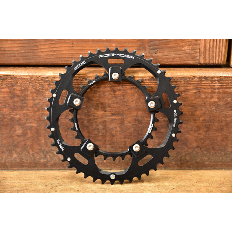 BikinGreen CNC 46/30T Chainring Set For Shimano 4-Arm Cranks - 10-12 BikinGreen CNC 46/30T Chainring Set For Shimano 4-Arm Cranks - 10-12