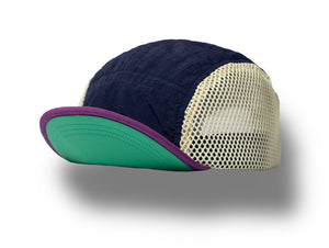 P.S.C Cap "Cycling" (Dark Navy / Teal /Purple)