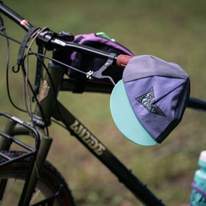 campout 2023 cycling cap (lavender/black)