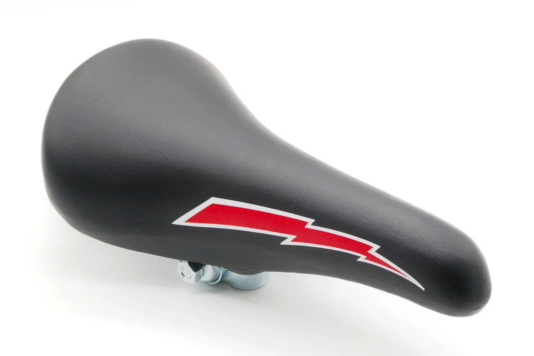 LIGHTNING SADDLE (BLACK/RED)