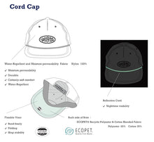 画像をギャラリービューアに読み込む, Cord Cap (Black with Reflective cord)