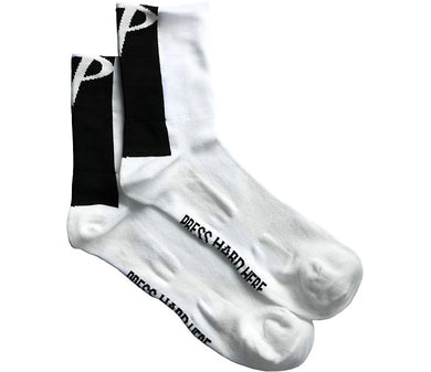 Pearson B&W White P Socks