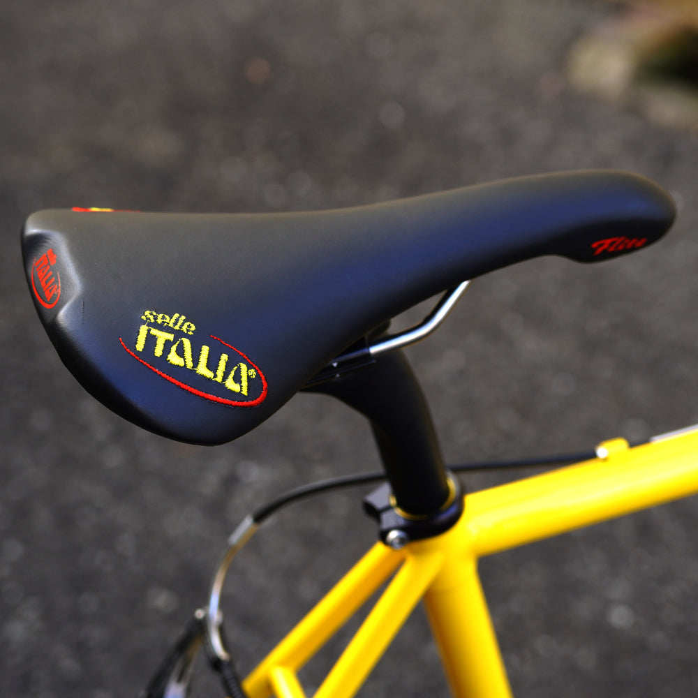 selle ITALIA FLITE 1990 NJS embroidery BLK L – BICYCLE STUDIO MOVEMENT